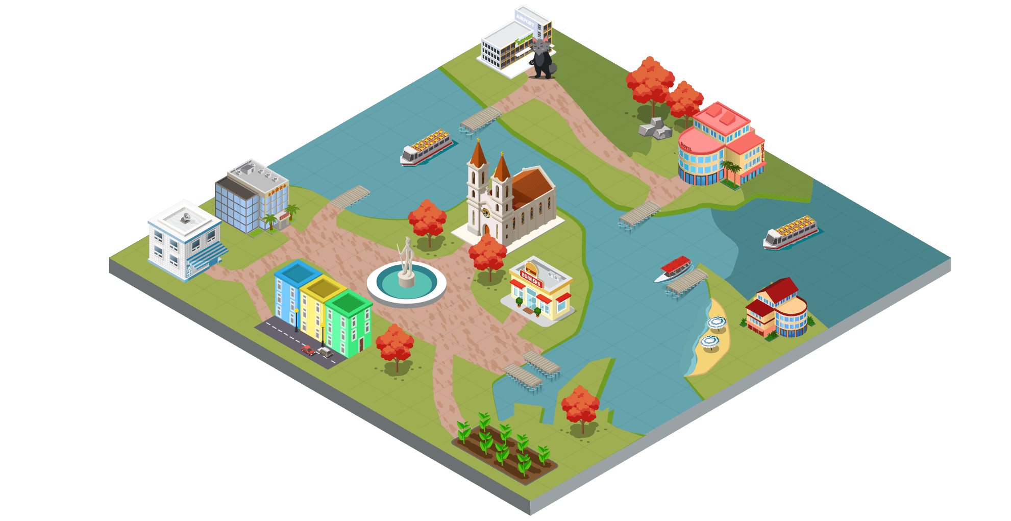 Isometric map of Havana